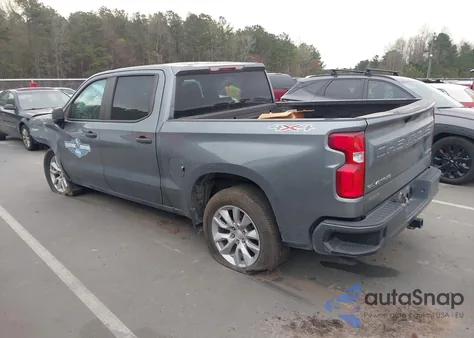 2021 Chevrolet Silverado 1500 4Wd Short Bed Custom из США, поврежденный, VIN 3GCPYBEH6MG176506